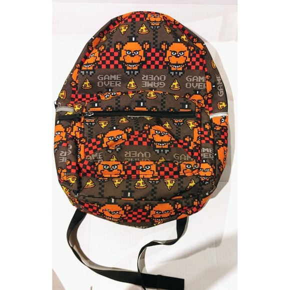 Five Nights at Freddy's All Over Print 17" Backpack, School Book Bag Reflective - Picture 1 of 4